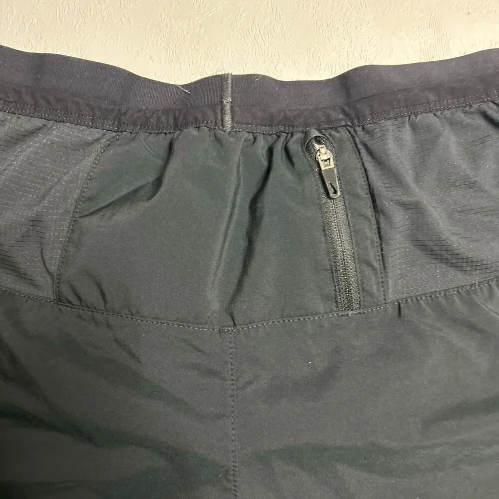 Nike Dri-FIT Black Running Shorts Reflective Logo Men’s Size Small